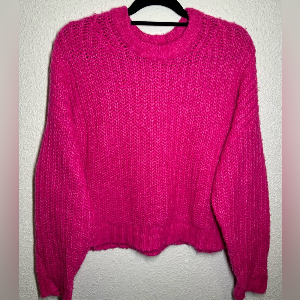 American Eagle Crop Knit Sweater Women's Size XL